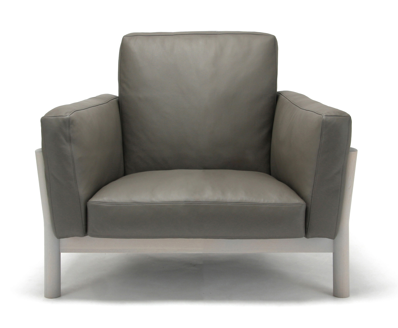 Castor Sofa 1-Seater Leather ‒ KARIMOKU NEW STANDARD (KNS)