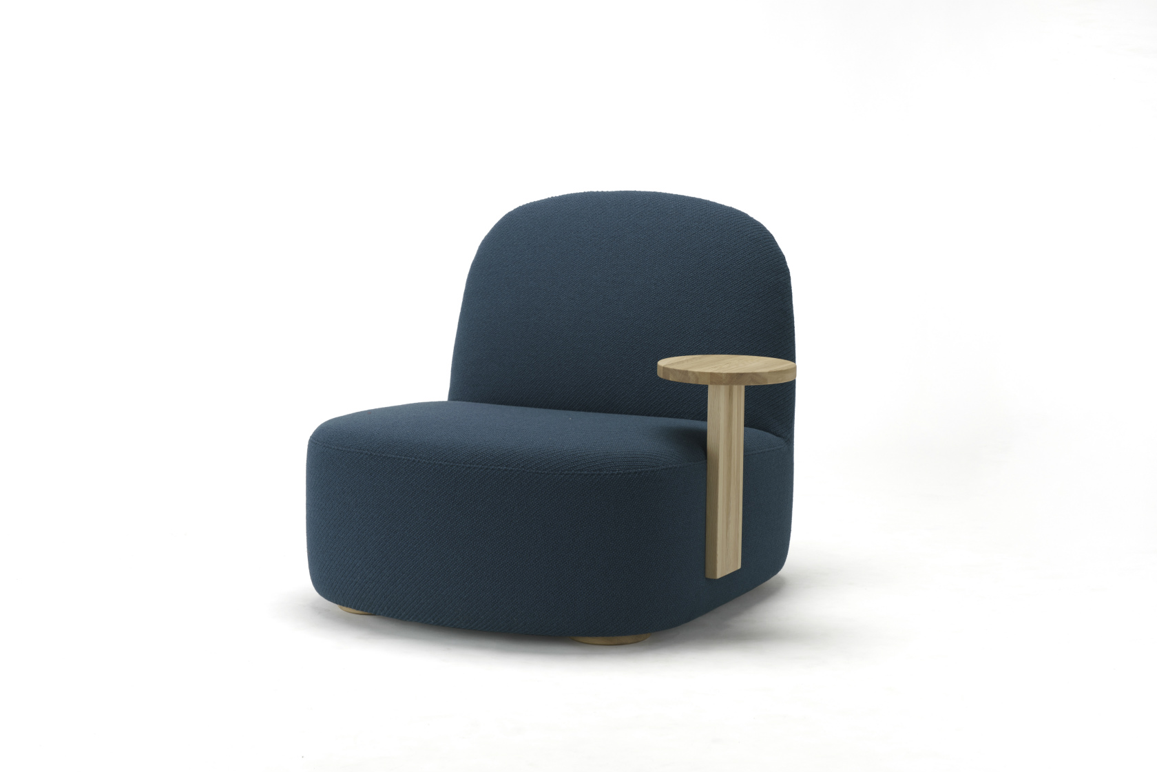 Polar Lounge Chair L with Side Table Left ‒ KARIMOKU NEW STANDARD 