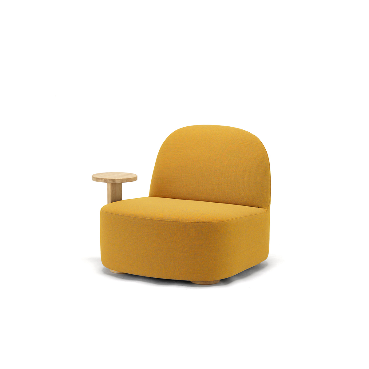 Polar Lounge Chair L with Side Table Right ‒ KARIMOKU NEW STANDARD 