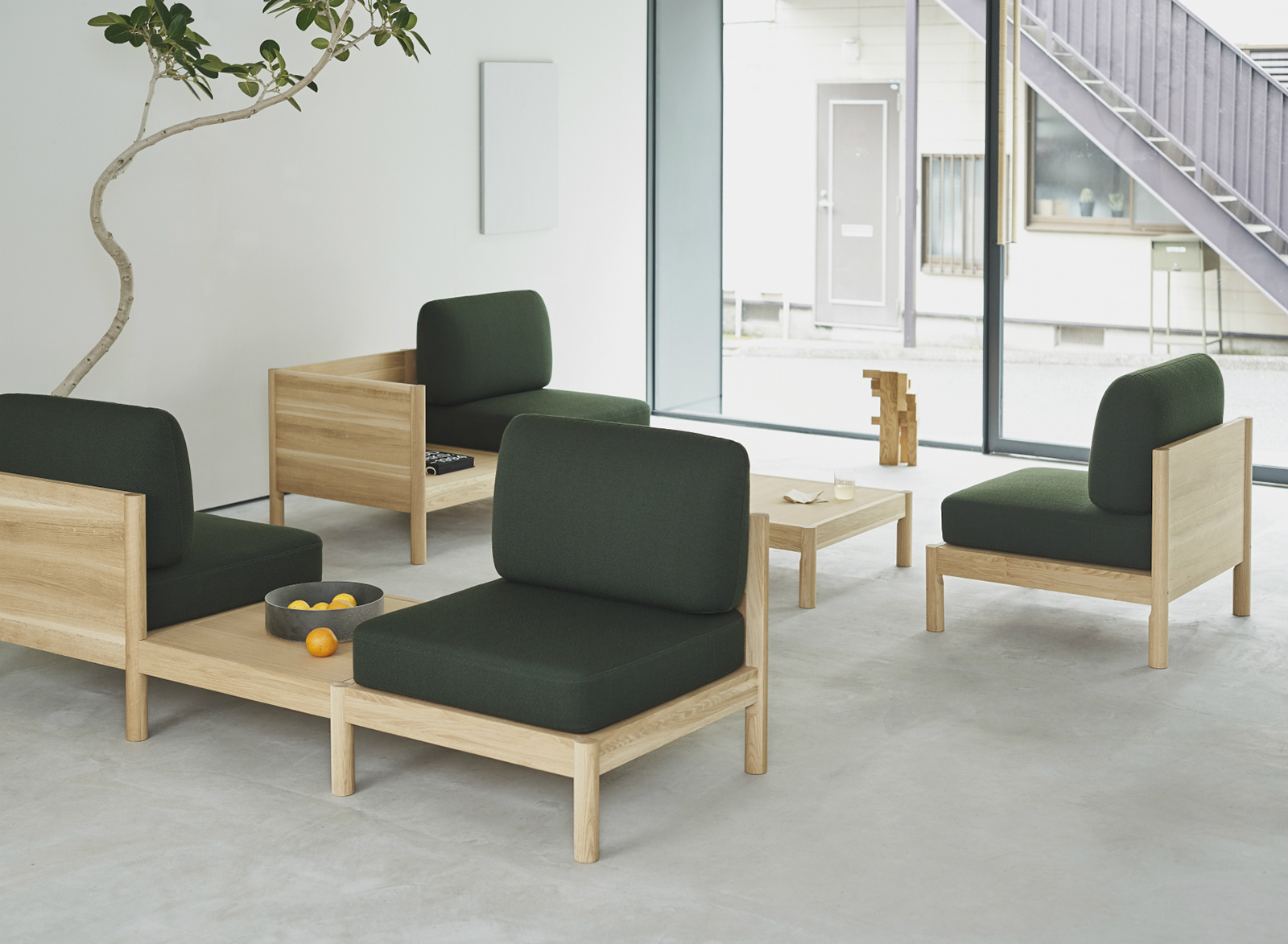 Castor Lobby Sofa System ‒ KARIMOKU NEW STANDARD (KNS)